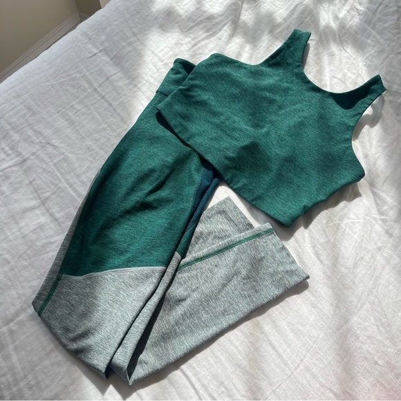 Outdoor Voices Green Workout Set sz Small - Picture 5 of 5